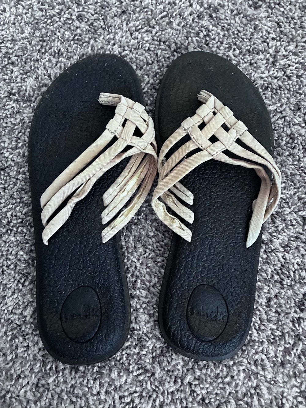 Sanuk Yoga Salty Flip Flops for Women - Memory Foam Yoga Sandals